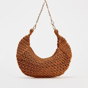 ZARA WOVEN SHOULDER BAG